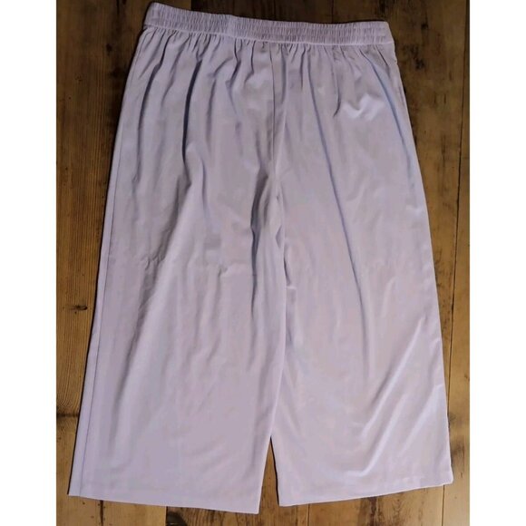 Cato C Est 1946 Wide Cropped Pants Womens 18/20 Sahara Sunset Pastel Lilac NWT - Picture 4 of 7